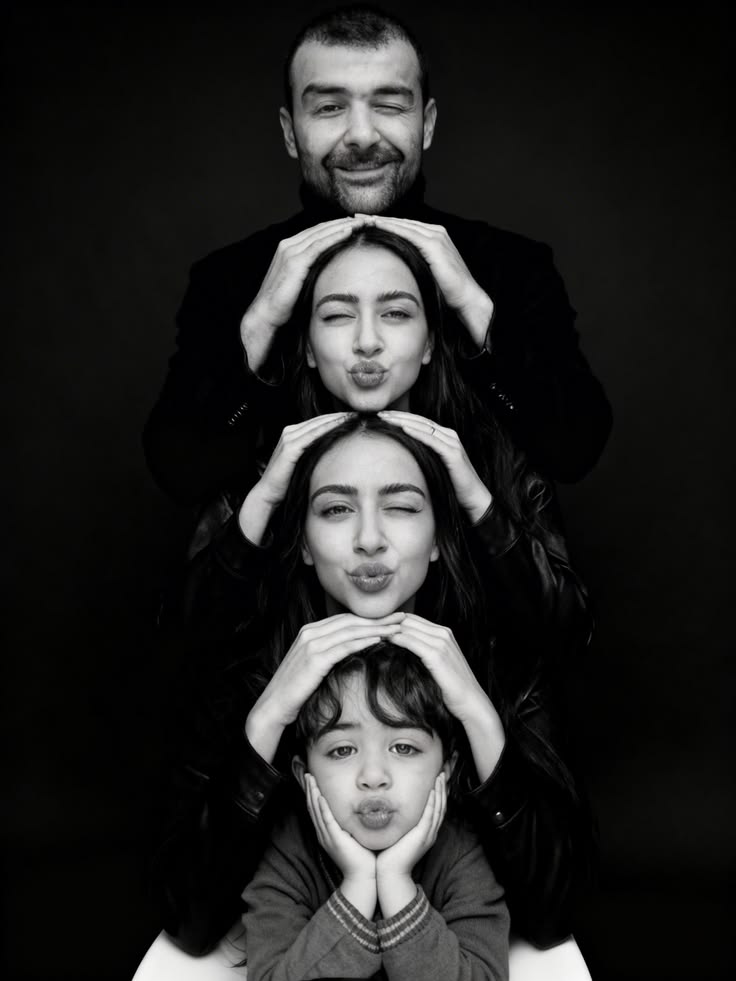 Stacked Hands Family